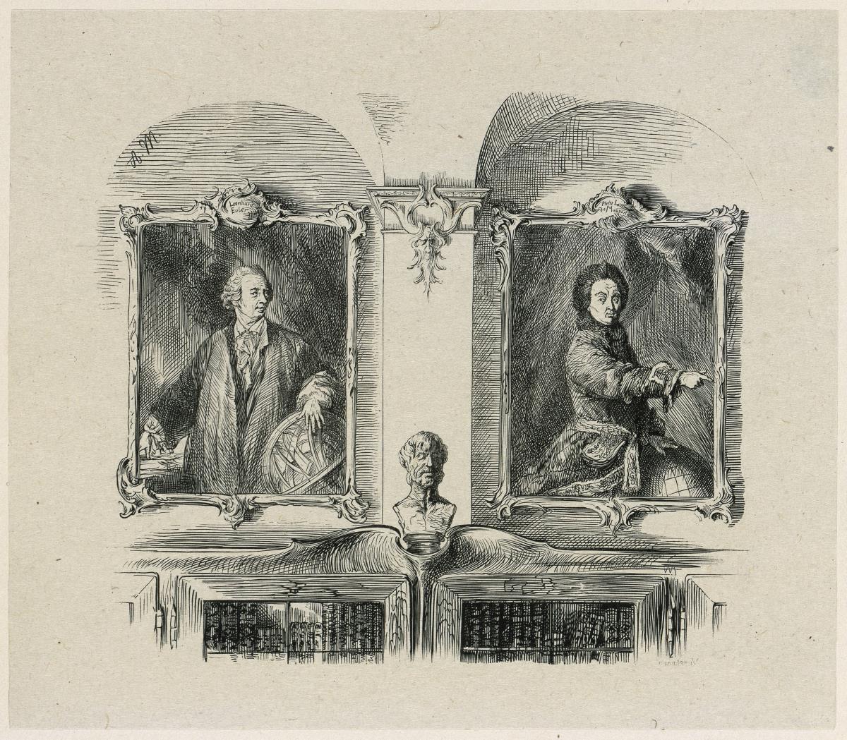 Werke Friedrichs des Großen. Leonhard Euler und Pierre-Louis de Maupertuis