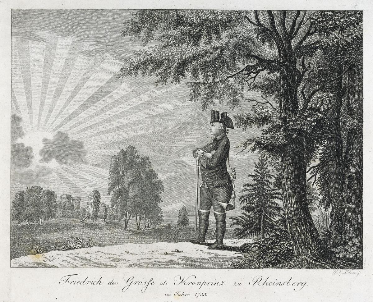 Friedrich der Große als Kronprinz in Rheinsberg im Jahre 1735