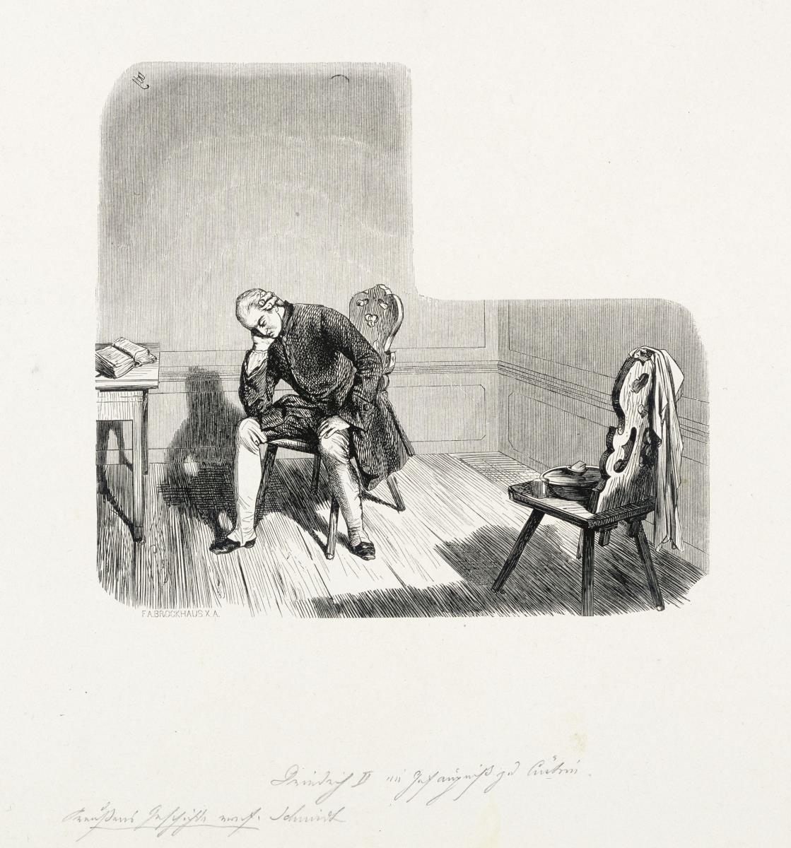 Friedrich II im Gefängnis in Küstrin