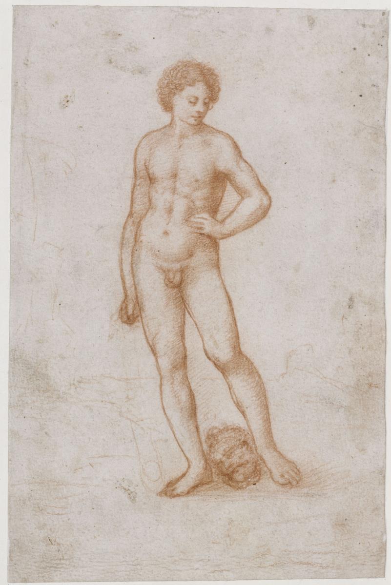 Aktstudie (David mit dem Haupt des Goliath)