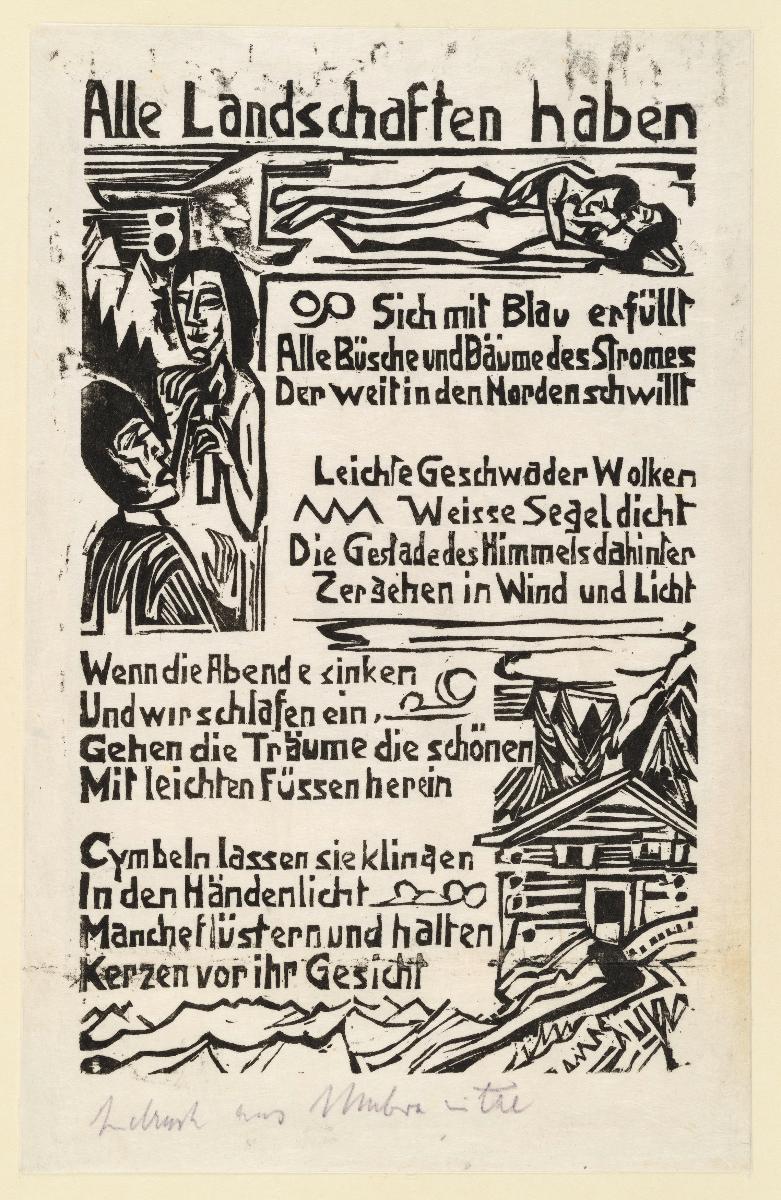 Georg Heym Umbra vitae Alle Landschaften haben