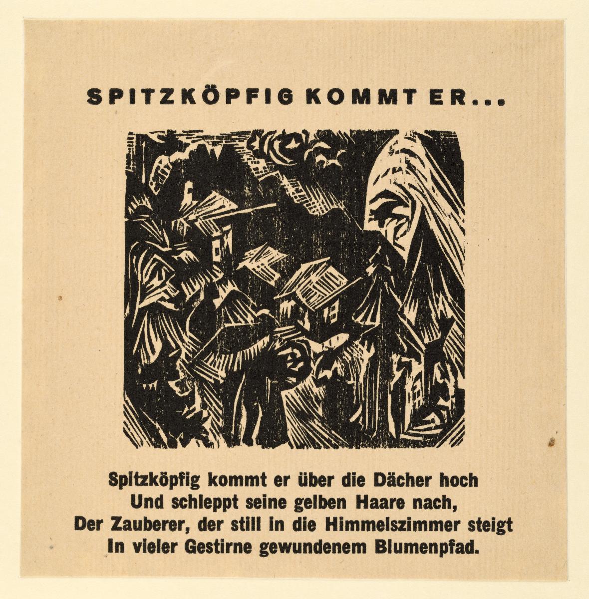 Georg Heym Umbra vitae Spitzköpfig kommt er ...