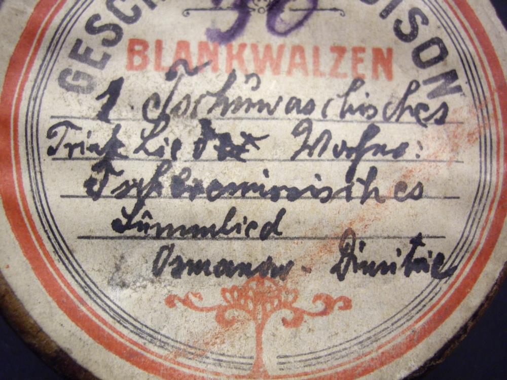 "a) 1 Tscheremissisches Lied (gesummt), b) Trinklied, Tschuwaschisch"