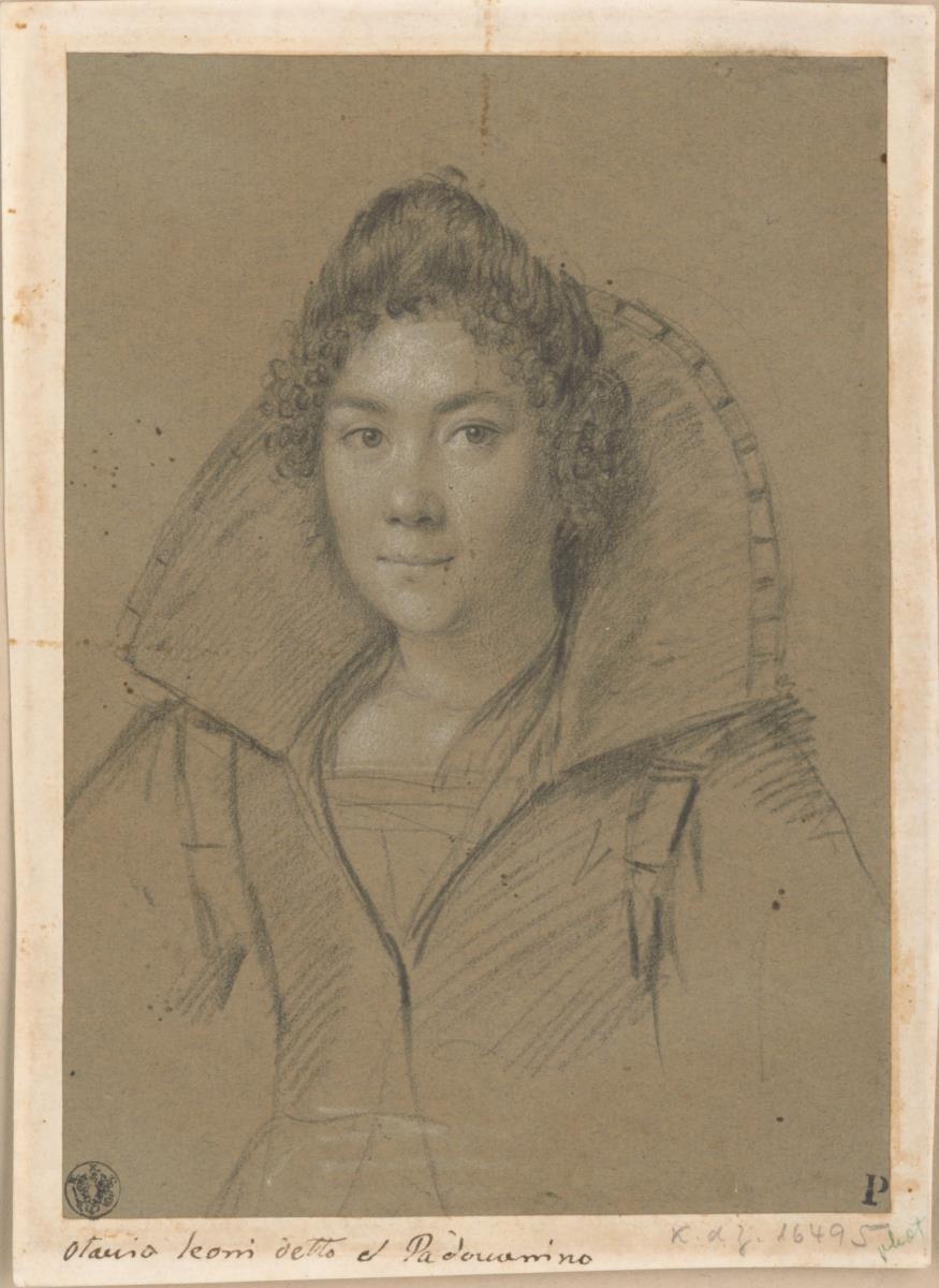 Porträt einer Dame mit hochgestelltem Kragen (Giulia cappellara?)