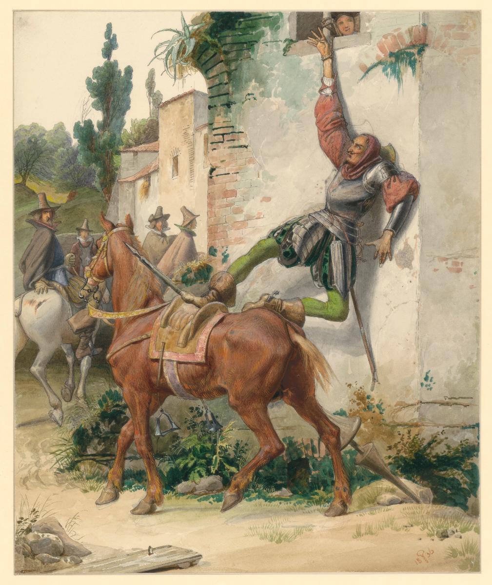 Don Quichote's Fluchtversuch