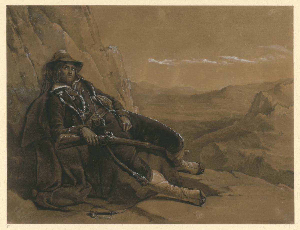Italienischer Räuber. nach Louis Léopold Robert