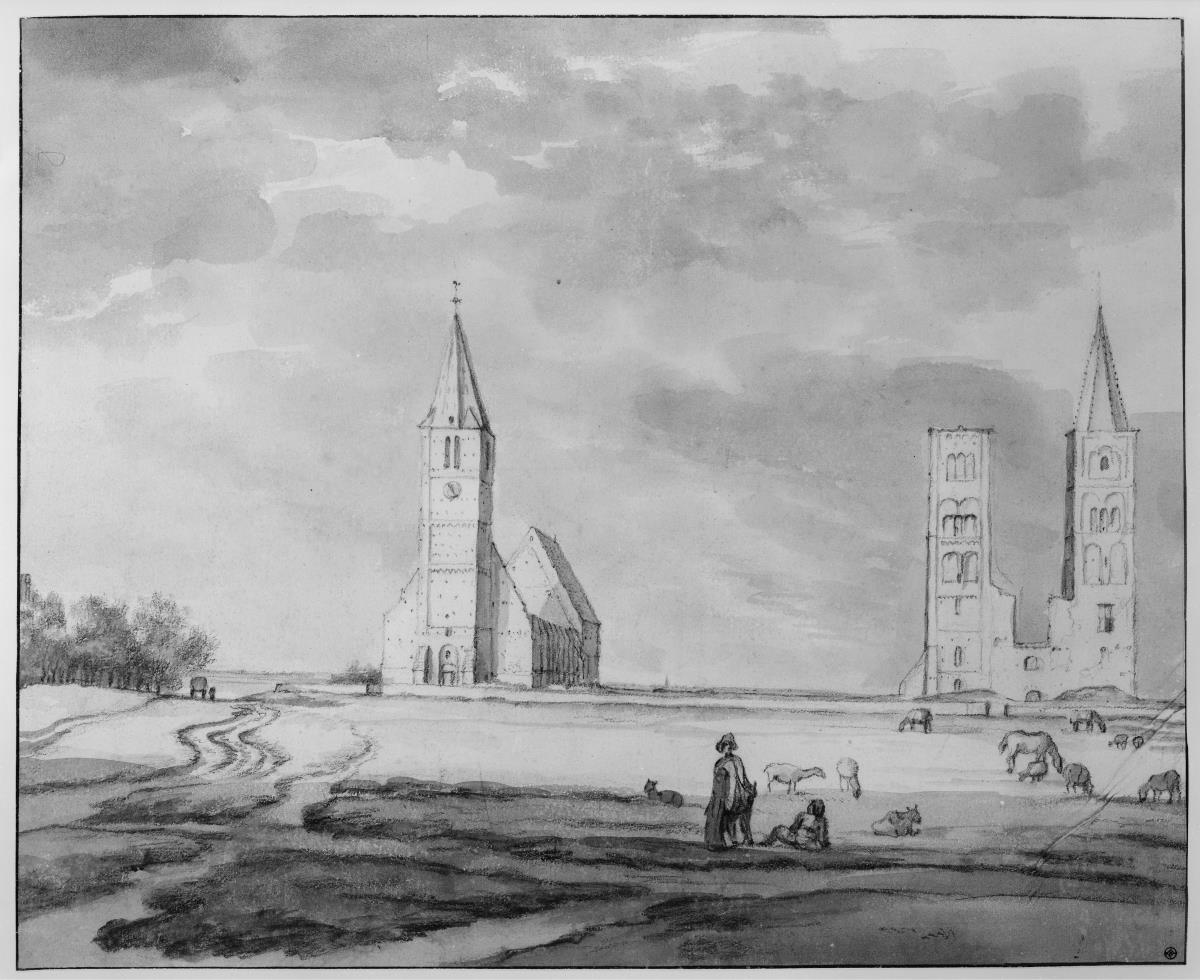Die Abtei zu Egmont und Buurkerk in Egmond-Binnen