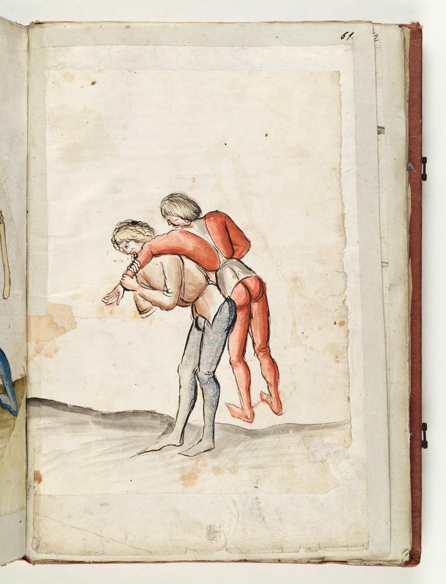 Ringkampf. Schulterschwung. Fecht- und Ringerbuch der Brüder vom Stain (nach Talhoffer)