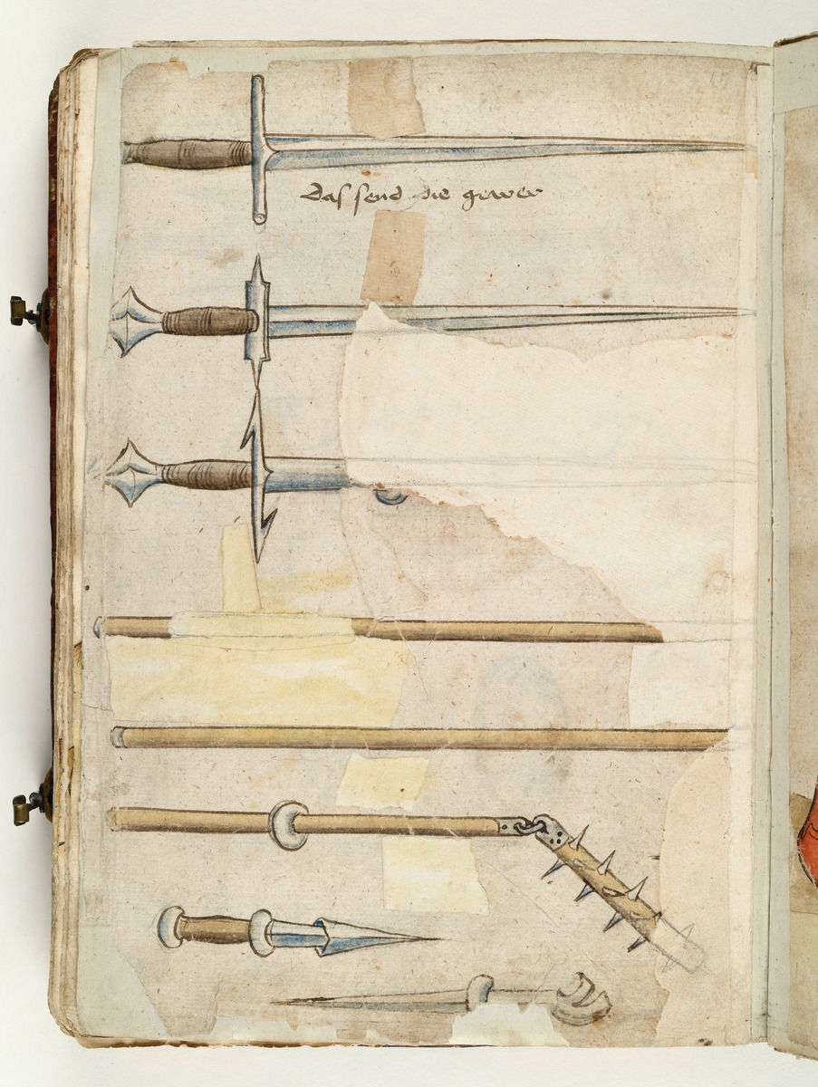 Waffen für den Gerichtskampf. Fecht- und Ringerbuch der Brüder vom Stain (nach Talhoffer)
