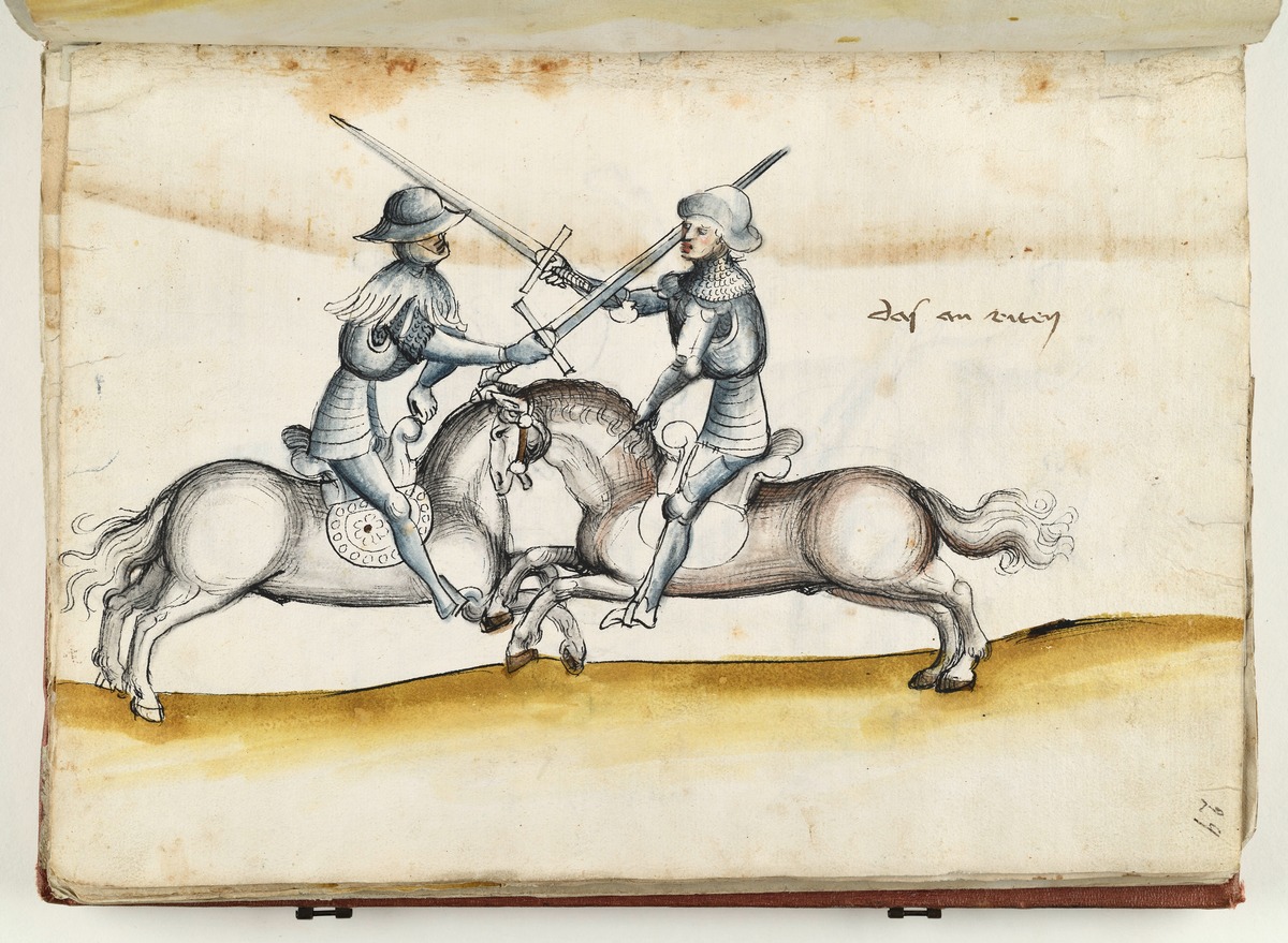 Schwertkampf zu Pferd. Fecht- und Ringerbuch der Brüder vom Stain (nach Talhoffer)