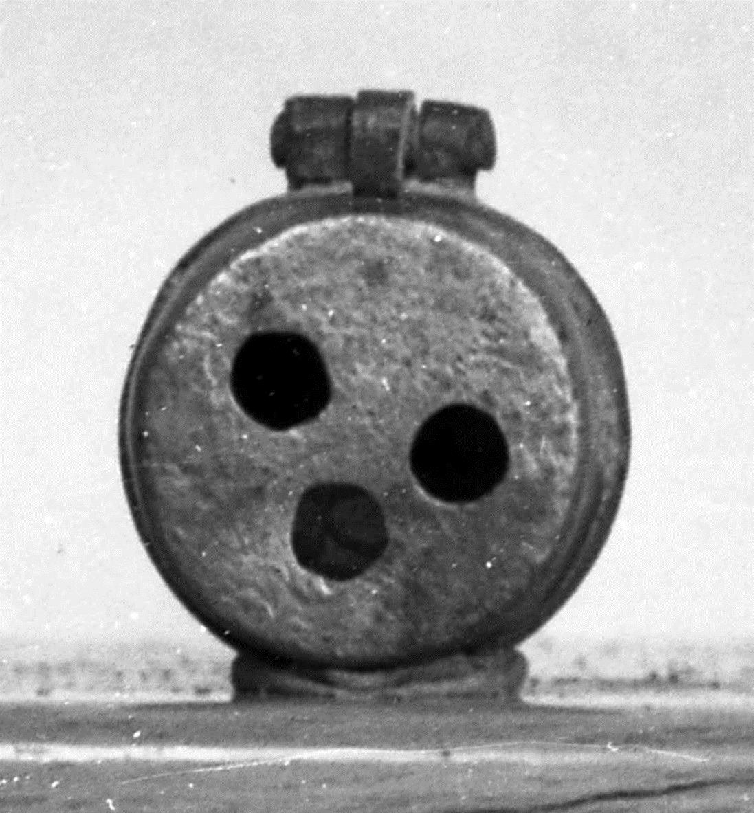 Siegelkapsel, rund, mit eingreifendem Deckel