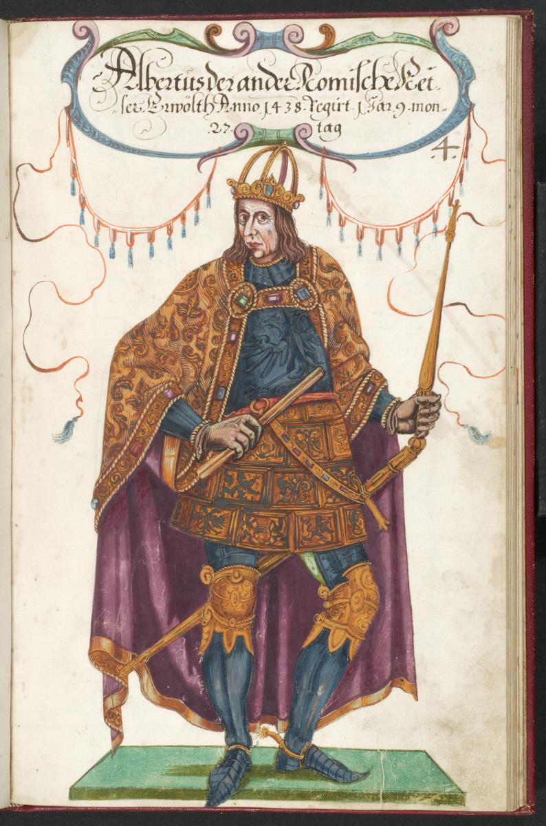 Bildnisse römischer und deutscher Kaiser: Albrecht II., König Heiliges Römisches Reich