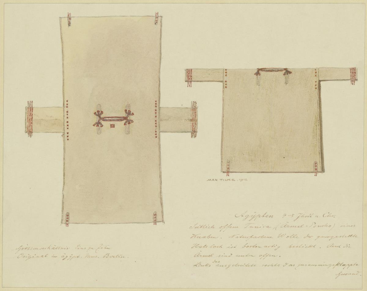 Tunika (Ärmelponcho) eines Knaben, Ägypten, 4.- 5. Jh. n. Chr.
