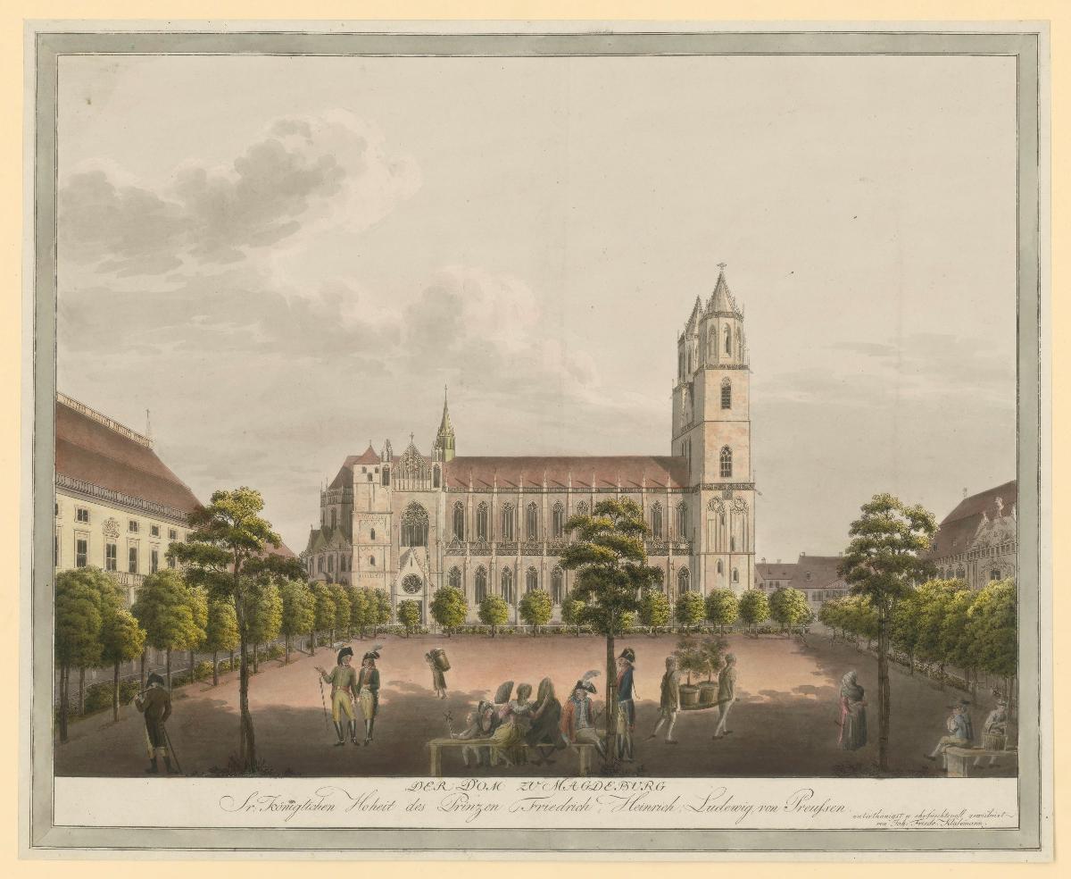 Dom und Domplatz in Magdeburg