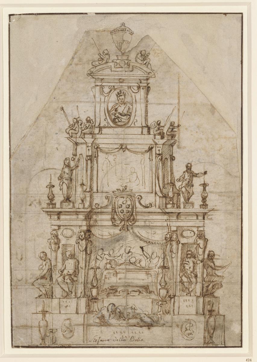 Entwurf eines Katafalks für Cosimo I. Medici