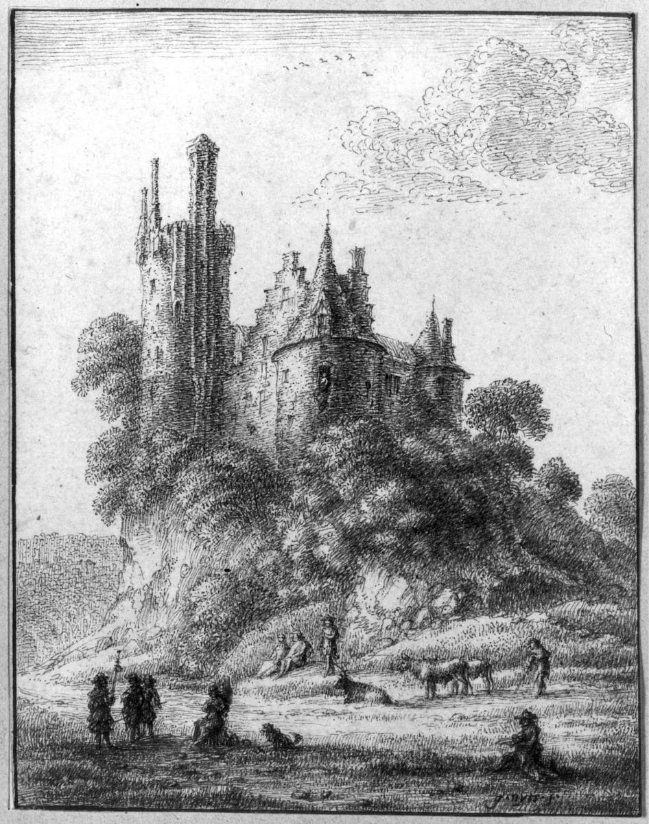 Burg mit hohem Turm