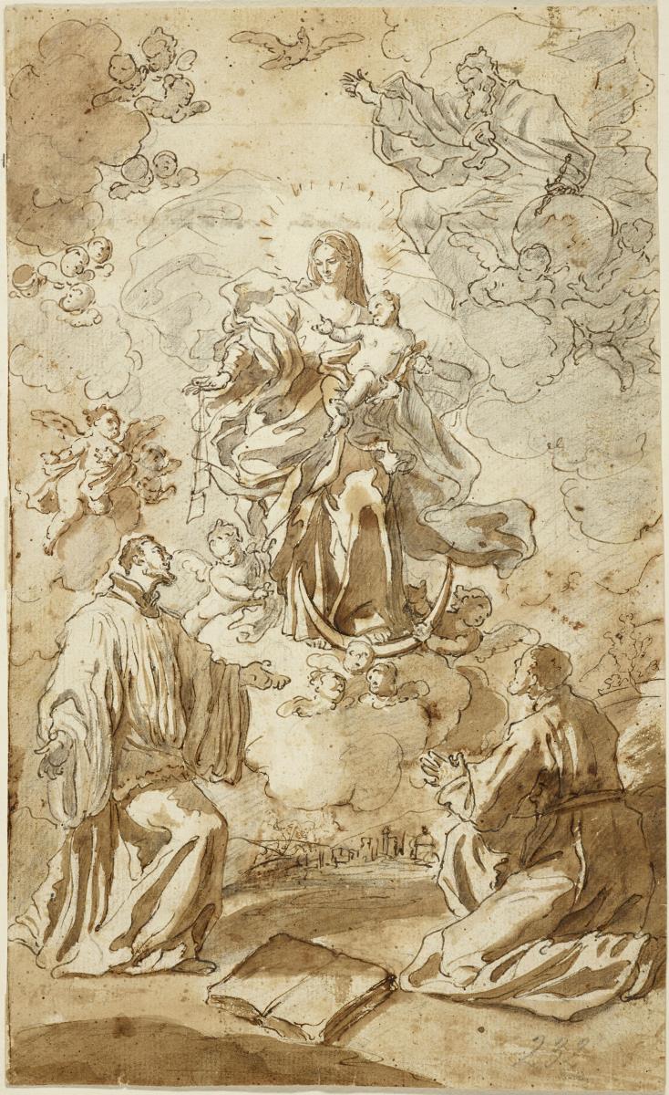 Anbetung der Madonna auf der Mondsichel