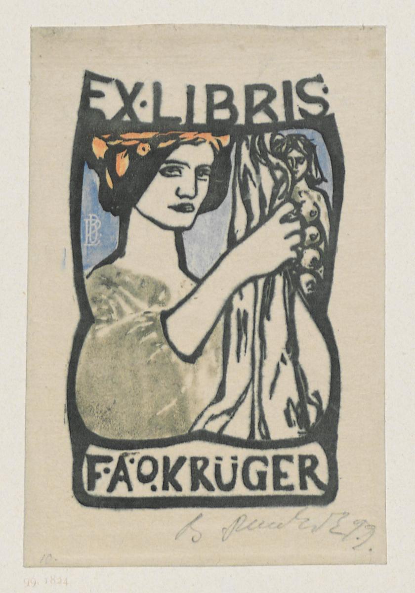 Exlibris F.A.O. Krüger