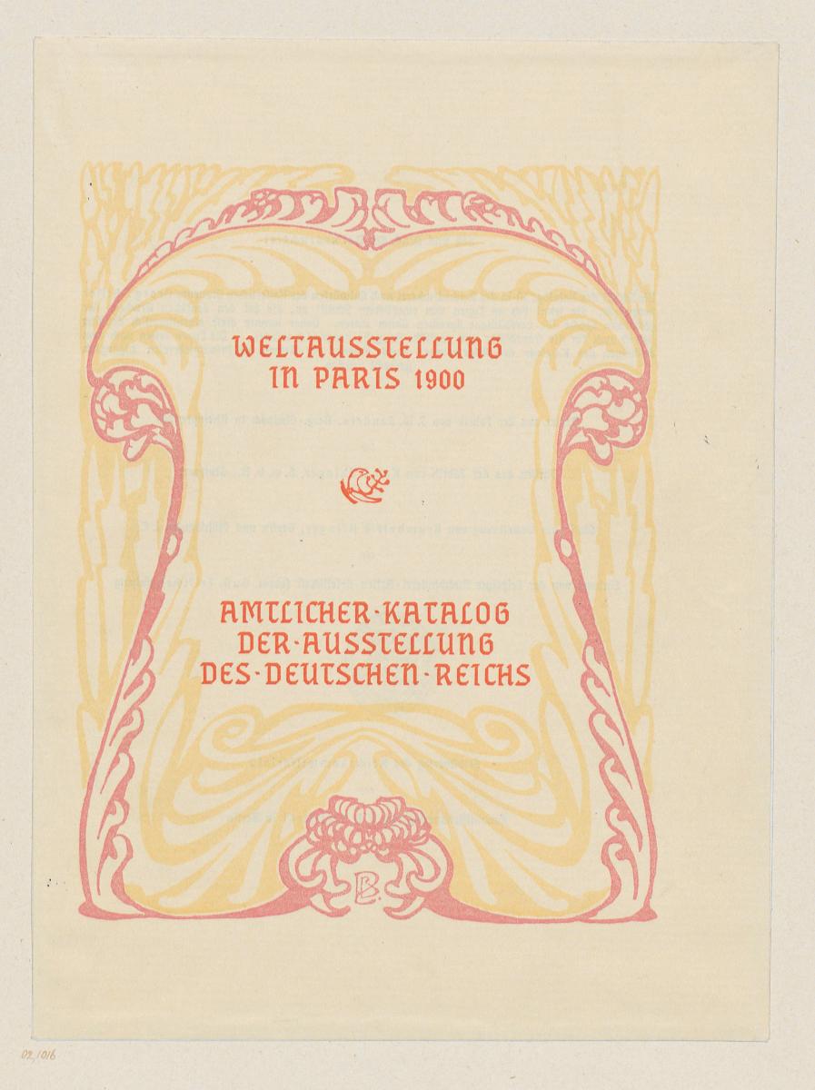 Weltausstellung in Paris 1900. Amtlicher Katalog der Ausstellung des Deutschen Reichs
