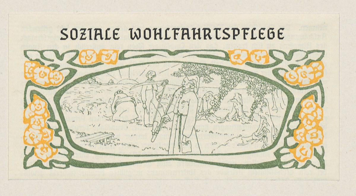 Soziale Wohlfahrtspflege. Aus: Amtlicher Katalog des Deutschen Reiches. Weltausstellung in Paris 1900