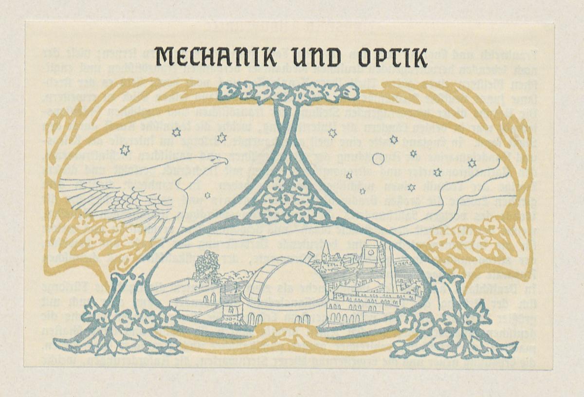Mechanik und Optik. Aus: Amtlicher Katalog des Deutschen Reiches. Weltausstellung in Paris 1900