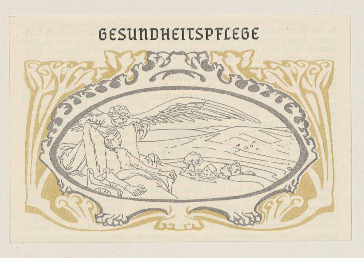 Gesundheitspflege. Aus: Amtlicher Katalog des Deutschen Reiches. Weltausstellung in Paris 1900