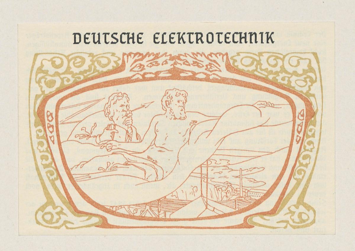 Deutsche Elektrotechnik. Aus: Amtlicher Katalog des Deutschen Reiches. Weltausstellung in Paris 1900