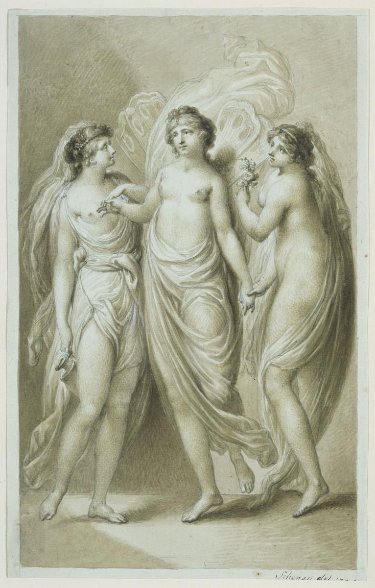 Die drei Grazien, reigentanzend
