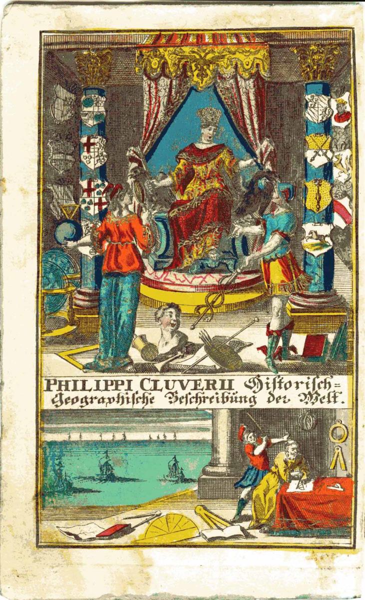 Titelblatt Philippe Cluver, historisch-geographische Beschreibung der Welt.