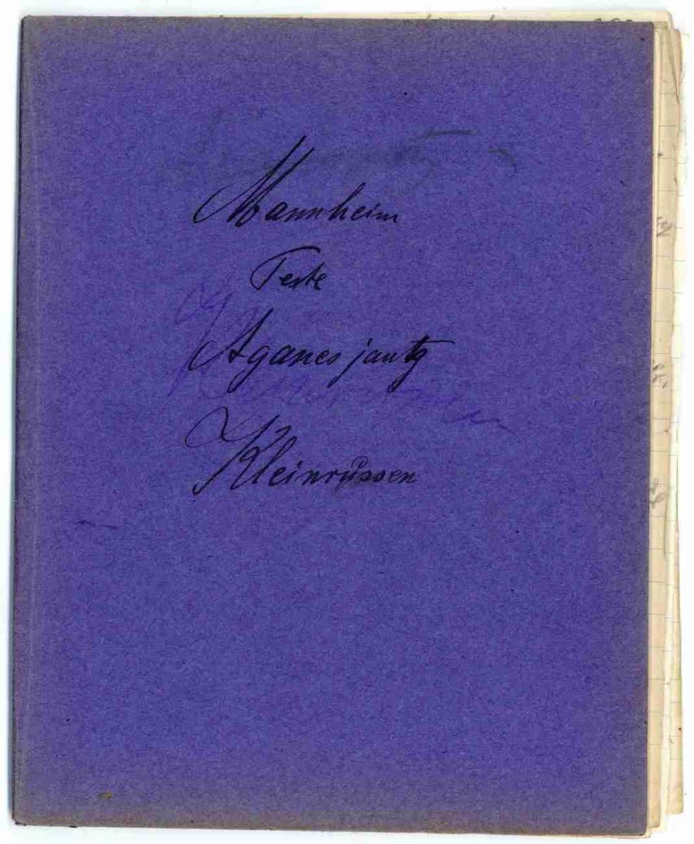 "Kleinrussisches Lied: a) solo, b) Duett"