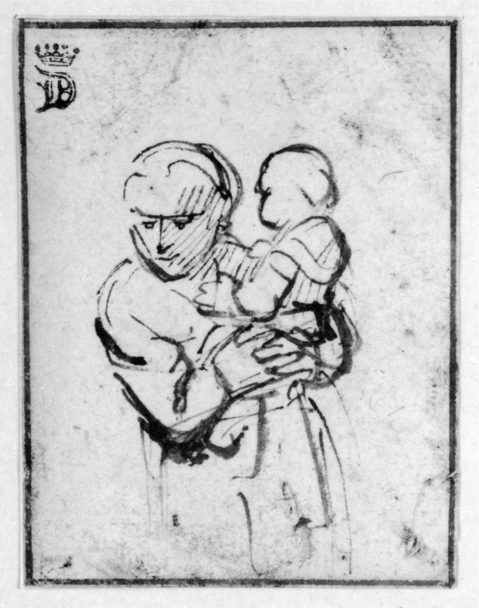 Mutter mit Kind auf dem Arm
