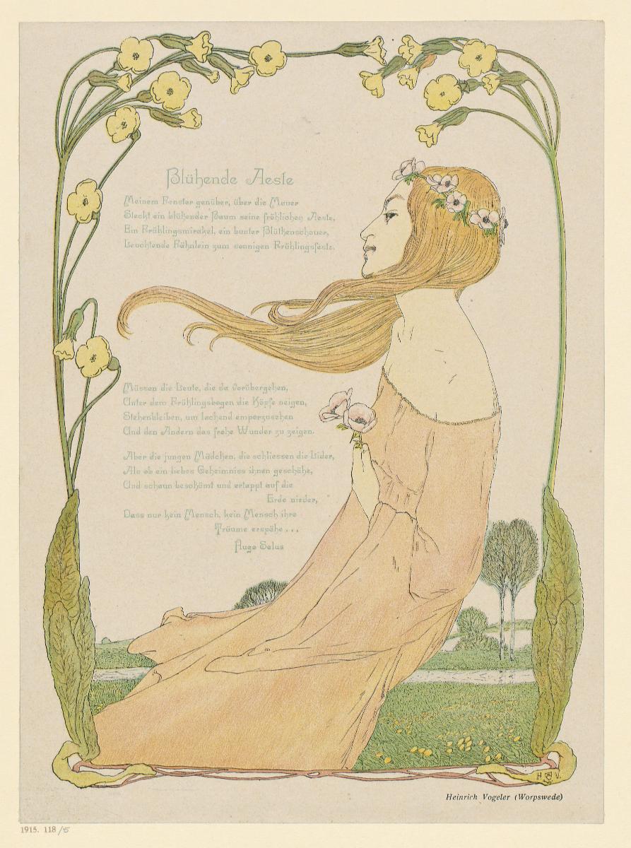 Hugo Salus, Blühende Aeste (in Jugend, München 1902)