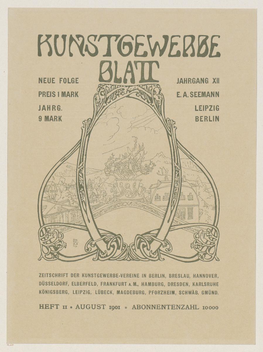 Kunstgewerbeblatt. Zeitschrift der Kunstgewerbevereine (Heft II, August 1901)