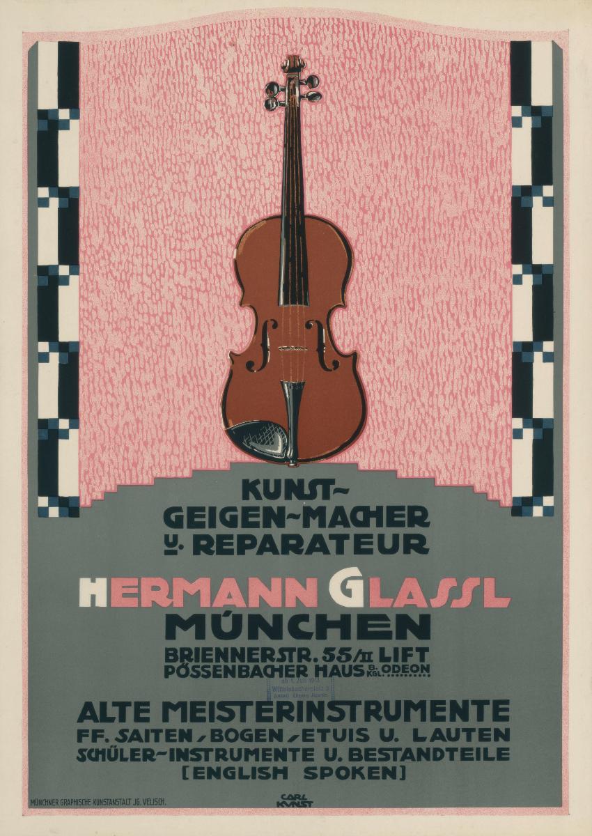 Kunst-Geigen-Macher  und Reparateur Hermann Glassl München