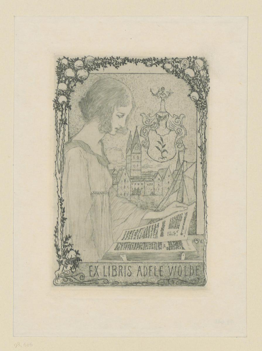 Exlibris Adele Wolde
