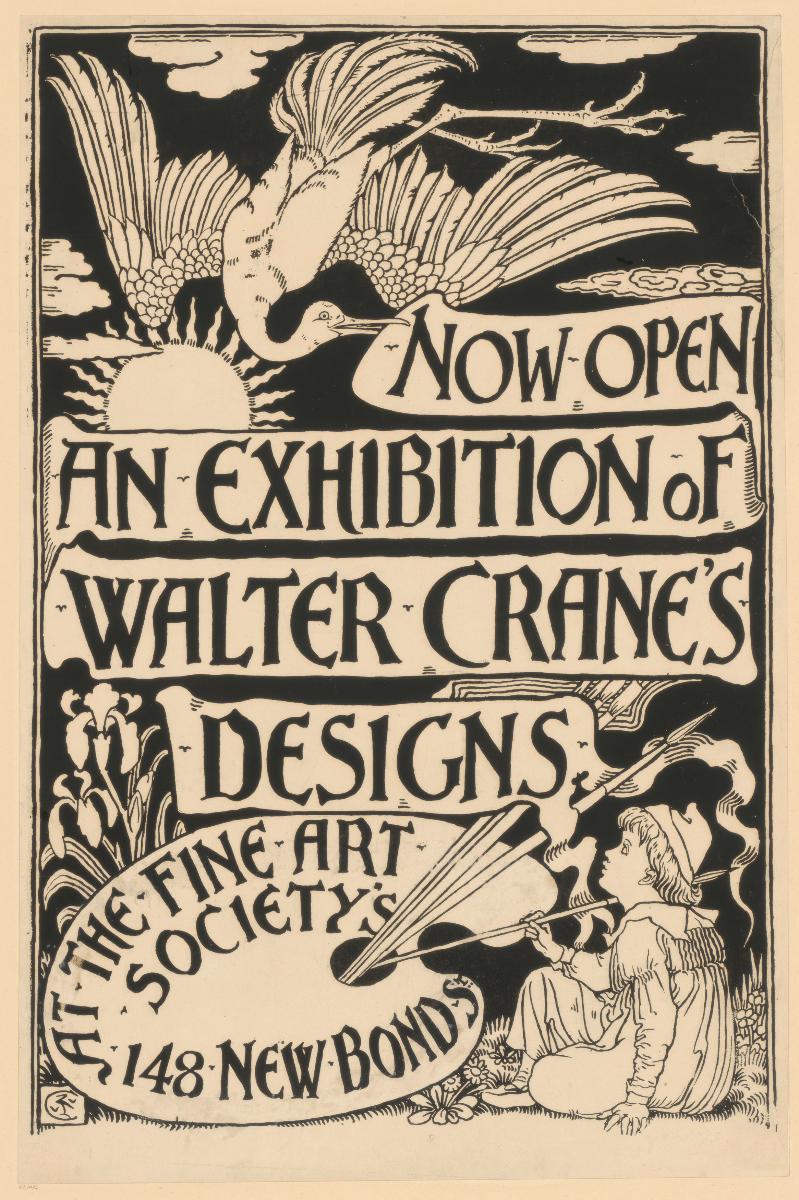 Now Open. An Exhibition of Walter Crane's Designs