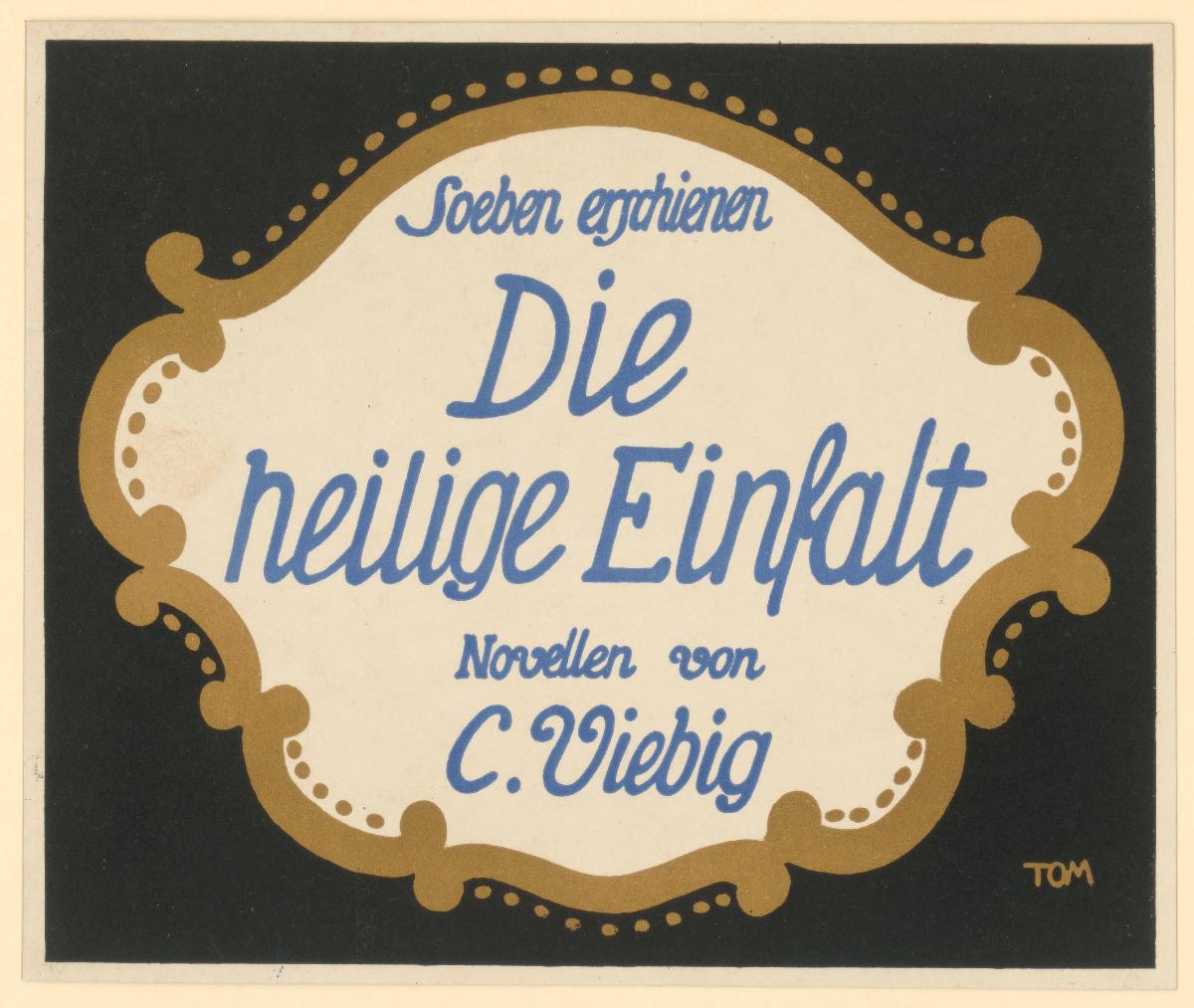 Die heilige Einfalt Novellen von C. Viebig