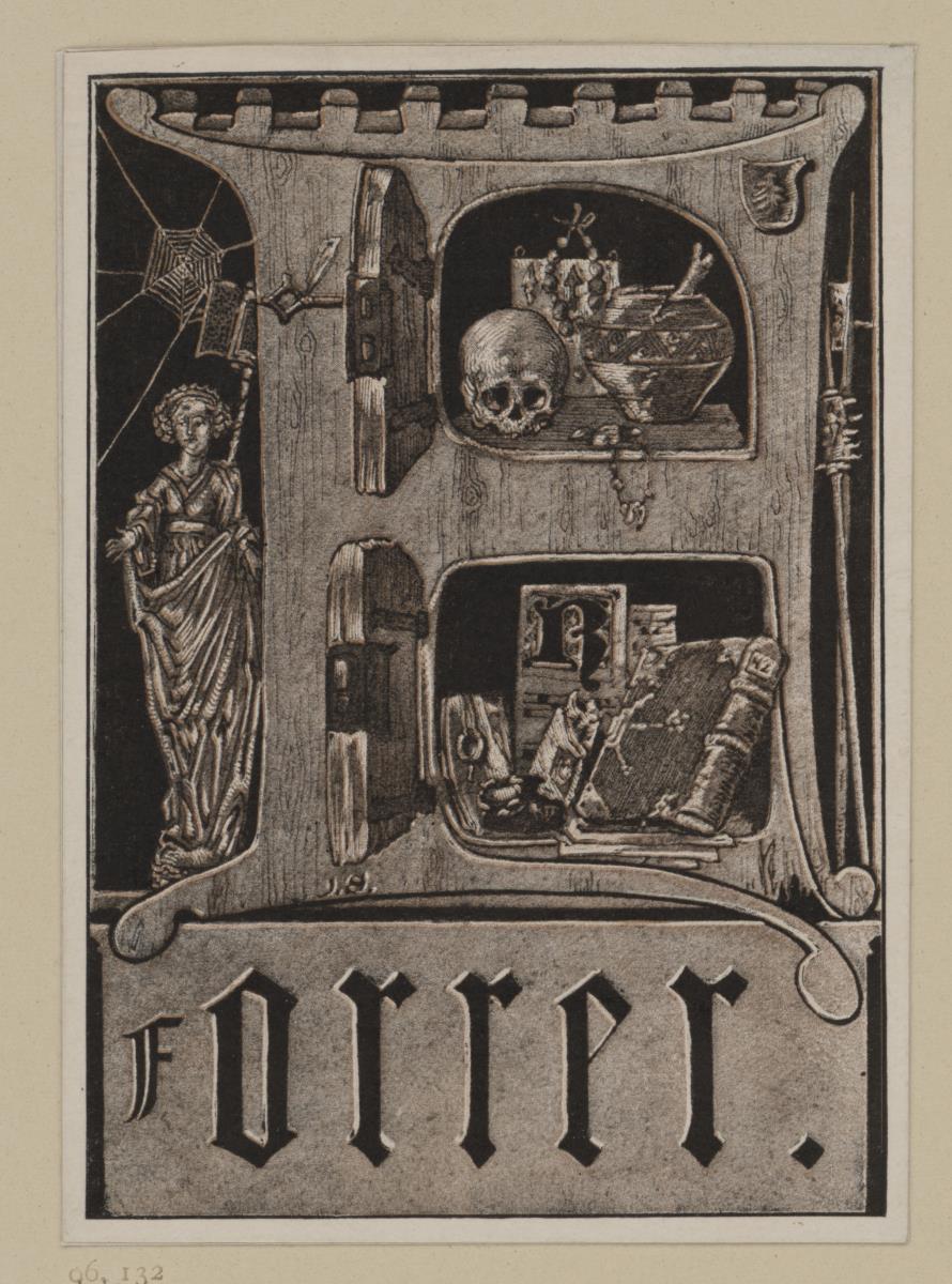 Ex libris R. Forrer