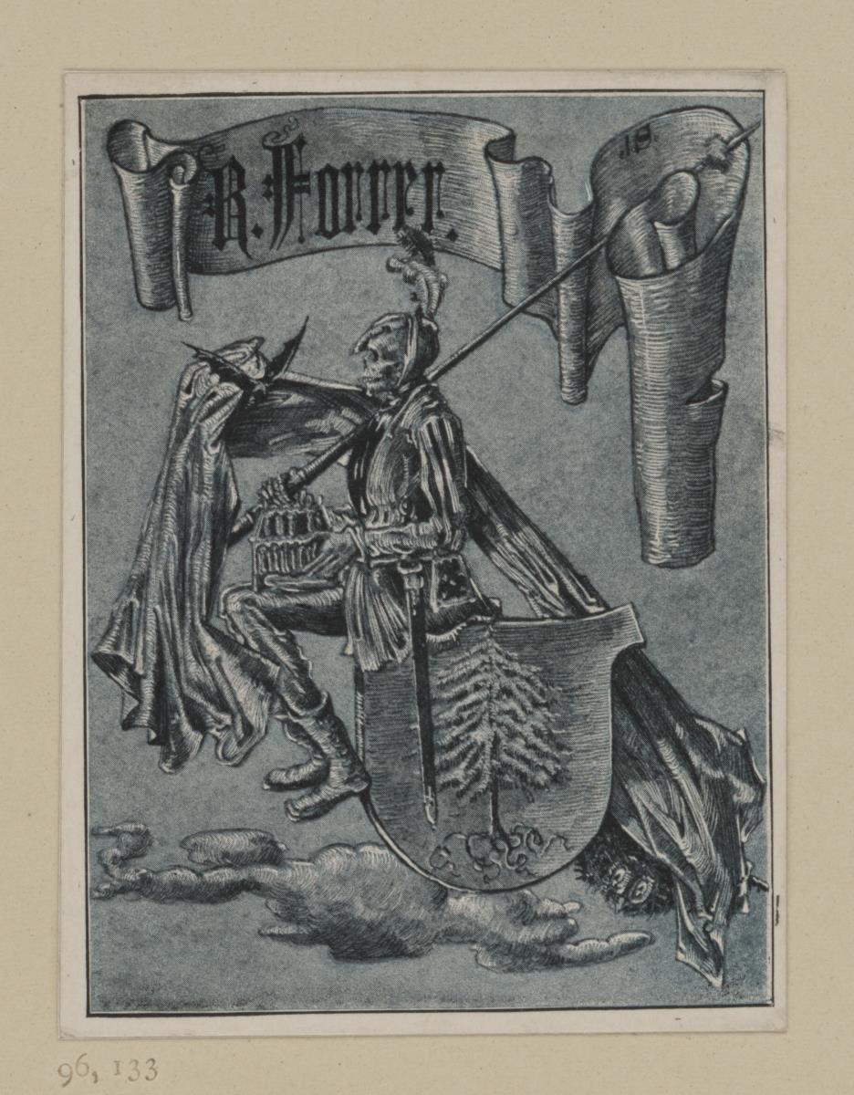 Ex libris R. Forrer