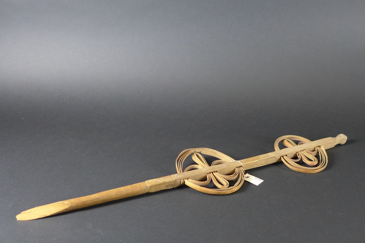 Spinnstock mit Spanringen