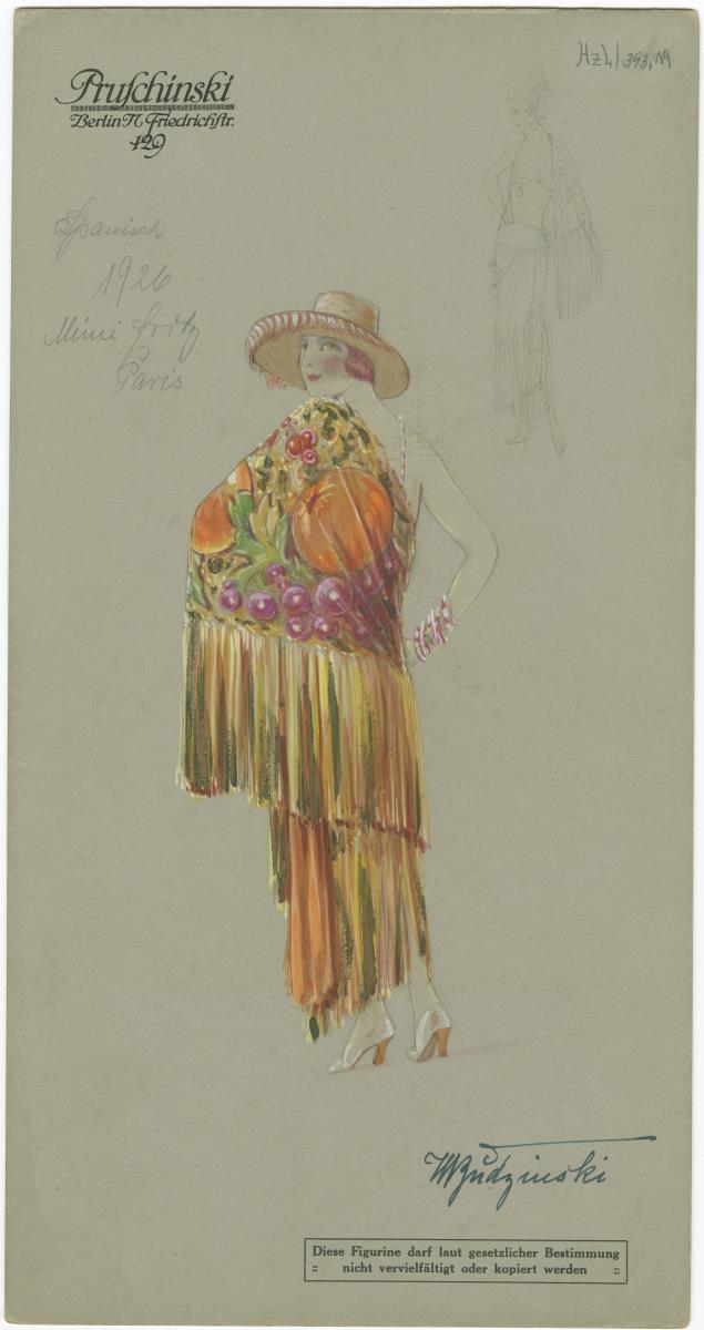 Kostüm Spanien für Mimi Fritz, Paris