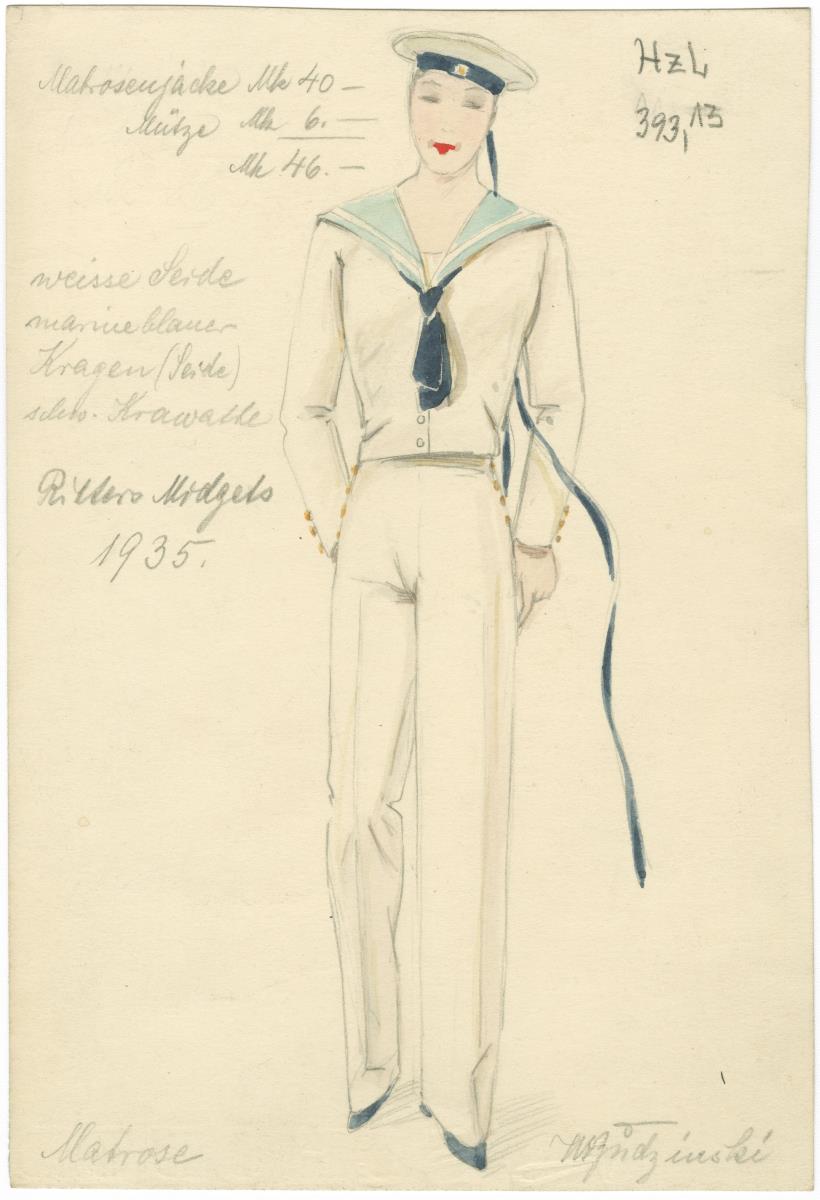 Bühnenkostüm Matrose für die Emil Ritter's Midgets