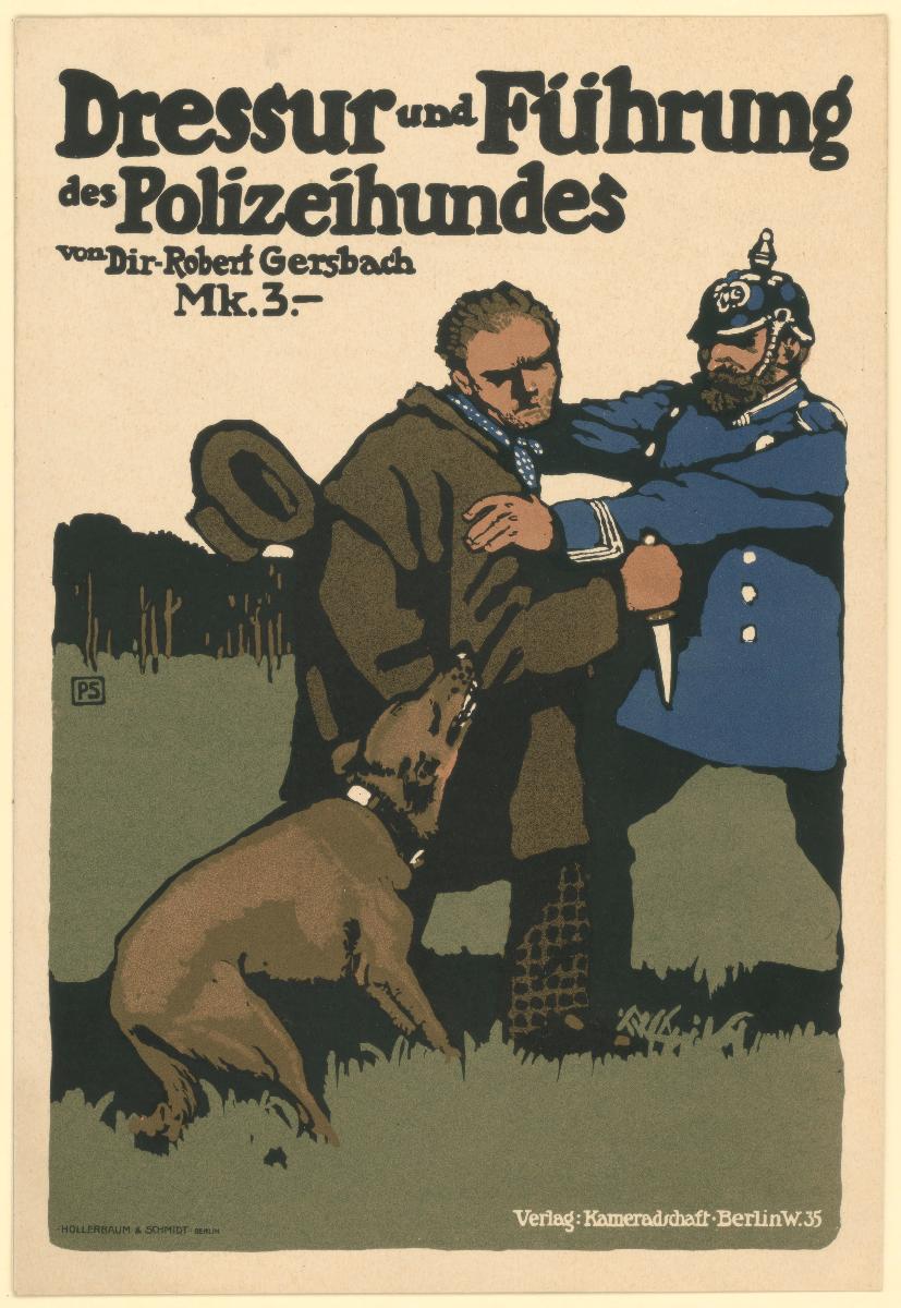 Dressur und Führung des Polizeihundes von Dir. Robert Gersbach