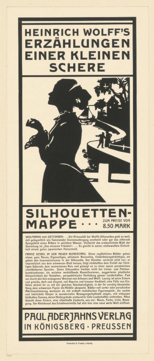 Heinrich Wolff's Erzählungen einer kleinen Schere. Sihouettenmappe