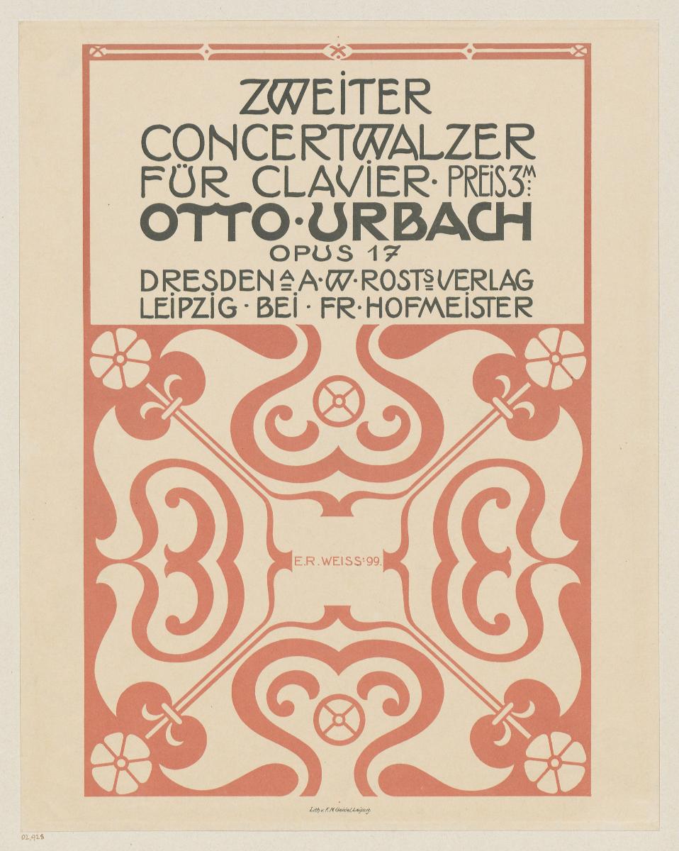 Notentitel zu Otto Urbach, Zweiter Concertwalzer für Klavier Opus 17