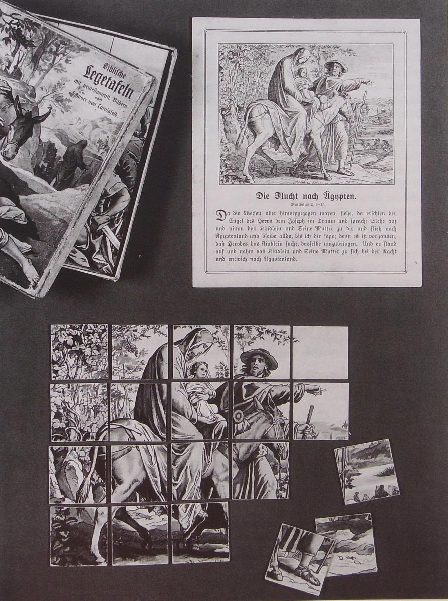 "Biblische Legetafeln mit neutestamentl. Bildern nach Schnorr von Carolsfeld".