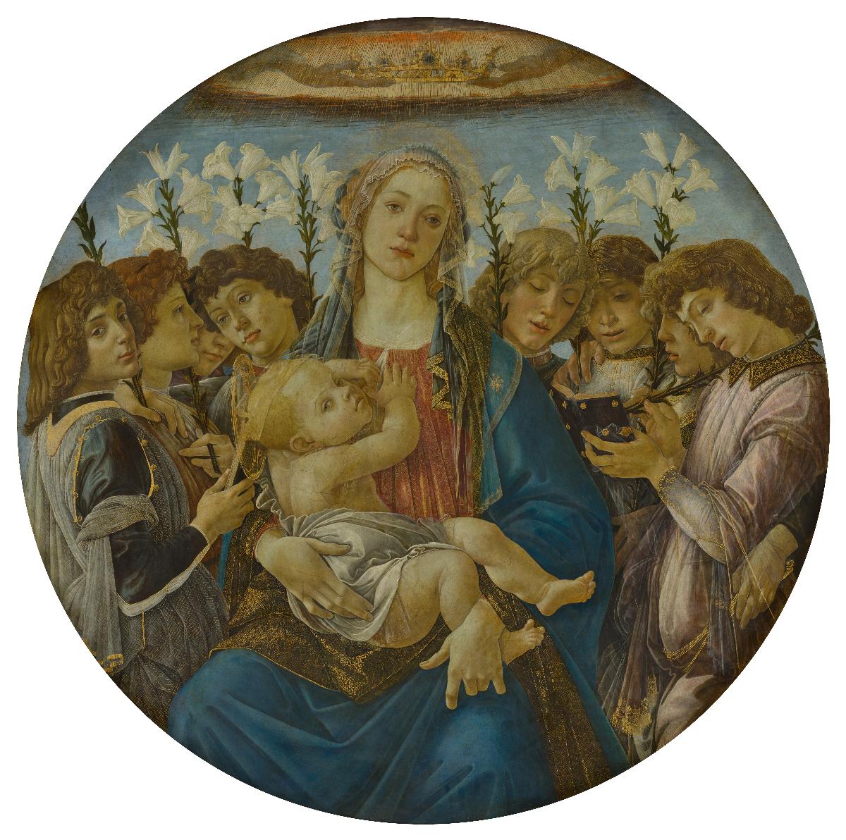 Maria mit dem Kind und singenden Engeln (Raczyński Tondo)