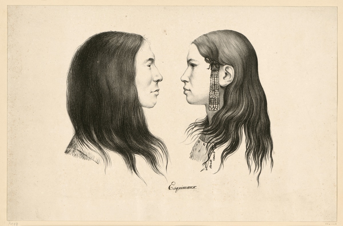 Zwei Inuit (Mann und Frau)