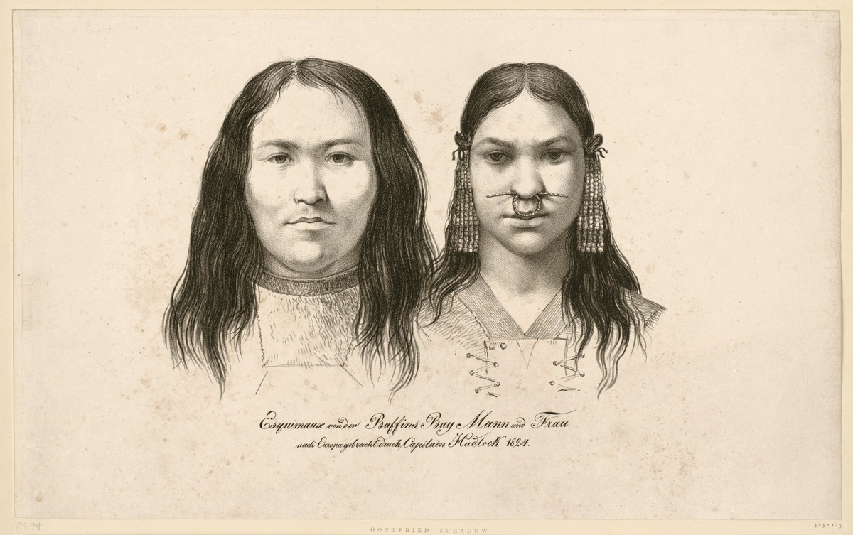 Zwei Inuit (Mann und Frau)
