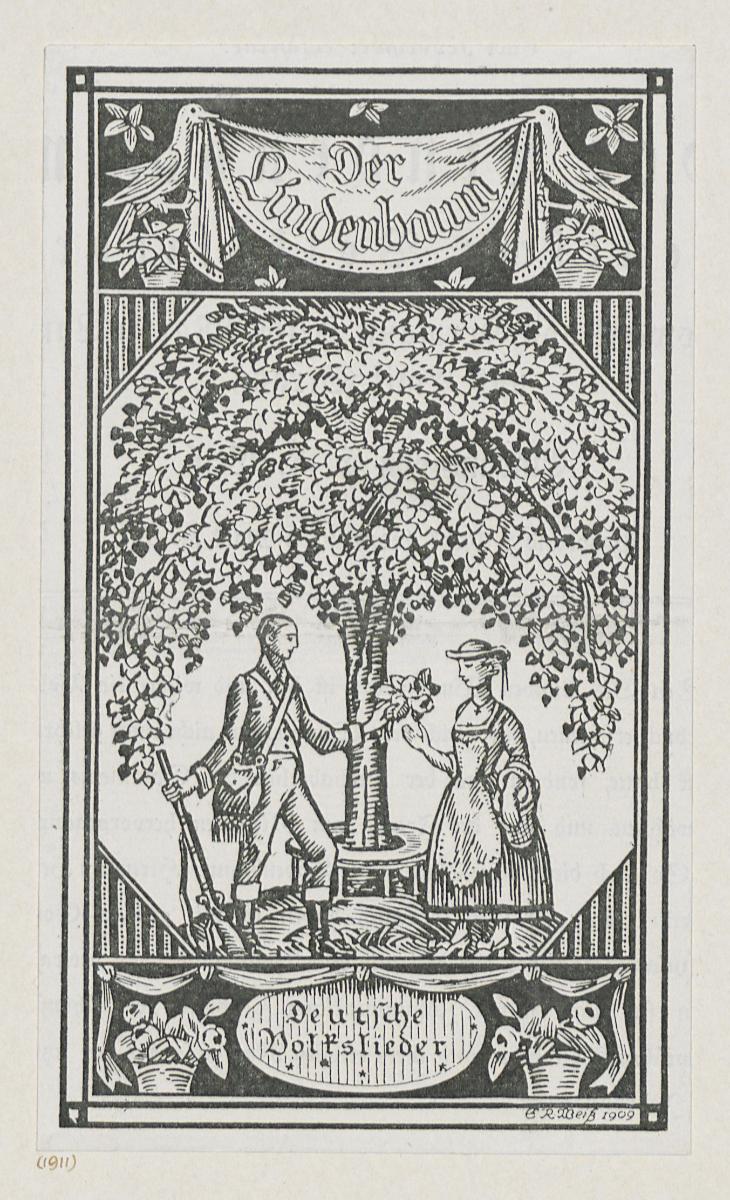 Einband für Der Lindenbaum. Deutsche Volkslieder